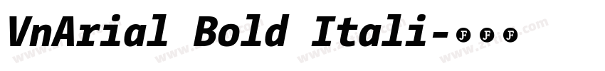 VnArial Bold Itali字体转换